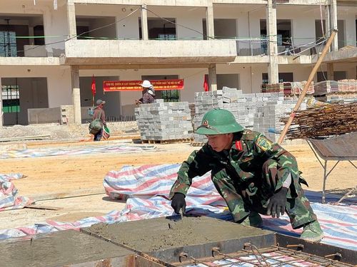 Tiến độ xây dựng trường phổ thông nội trú liên cấp đang được đẩy nhanh