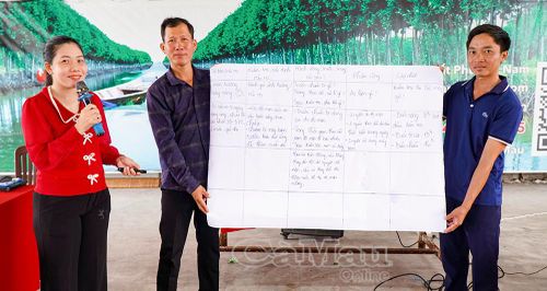 Các Tổ công nghệ số cộng đồng trực tiếp xây dựng và trình bày phương án ứng phó với biến đổi khí hậu.