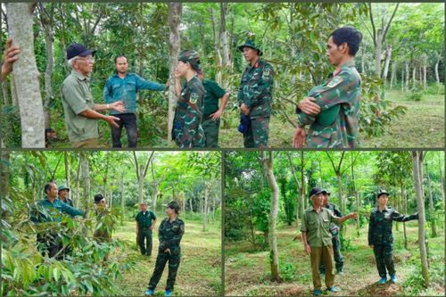 Đồng chí Phạm Thị Phượng, Bí thư Đảng ủy, Chủ tịch HĐND xã Tuy Đức, cùng đoàn công tác khảo sát thực địa, quyết tâm thực hiện hiệu quả công tác tìm kiếm, quy tập hài cốt liệt sĩ