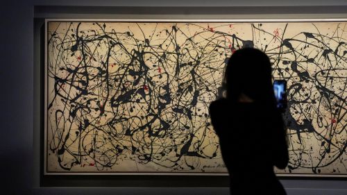  Tác phẩm Number 7A (1948) của Jackson Pollock đạt 181,2 triệu USD. Ảnh: S.I. Newhouse.