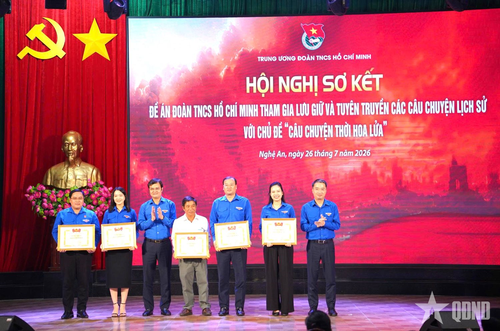 Ban Bí thư Trung ương Đoàn trao Bằng khen tặng 6 tập thể có thành tích xuất sắc trong triển khai đề án.