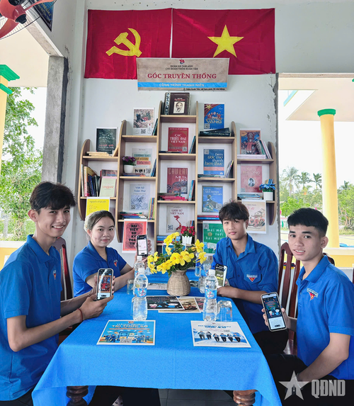 Mô hình “Tủ sách QR - Mỗi câu chuyện, một cuốn sách hay” giúp đoàn viên, thanh niên tiếp cận tri thức tại xã Tam Anh.