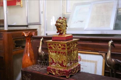 Sắc ấn của Quan lớn Trà Vong được Ban Quản lý lưu giữ, bảo quản tại Di tích Lăng mộ Quan lớn Trà Vong.