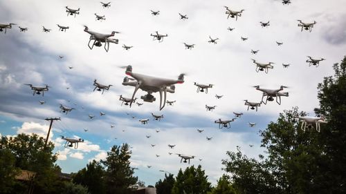 Ảnh minh họa drone bầy đàn. Ảnh: Shutterstock