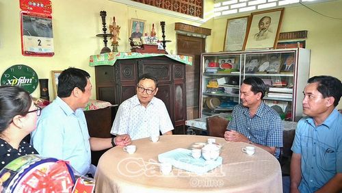 Đoàn công tác tỉnh thăm hỏi sức khỏe, đời sống thương binh Trần Lai.