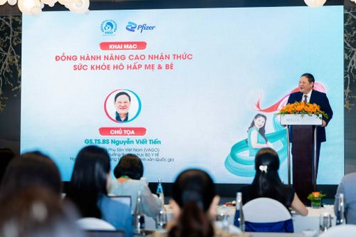 GS.TS Nguyễn Viết Tiến, Chủ tịch Hội Phụ sản Việt Nam, nguyên Thứ trưởng Thường trực Bộ Y tế phát biểu tại tọa đàm. Ảnh: BTC