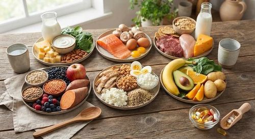 Chế độ dinh dưỡng đúng giúp người cao tuổi duy trì năng lượng, phòng ngừa bệnh mạn tính và nâng cao chất lượng cuộc sống. Ảnh minh họa AI