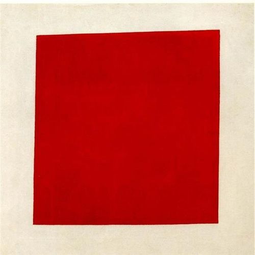  Bức tranh Hình vuông màu đỏ được họa sĩ Kazimir Malevich vẽ năm 1915. Ảnh: wikiart. 