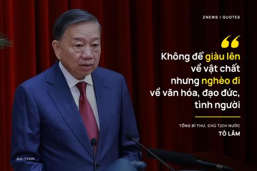  Thứ 3 là bước chuyển từ tăng trưởng dựa nhiều vào mở rộng đầu vào sang phát triển dựa vào năng suất, tri thức, công nghệ và con người. Người đứng đầu Đảng, Nhà nước khẳng định, không để giàu lên về vật chất nhưng nghèo đi về văn hóa, đạo đức, tình người; không để tăng trưởng làm gia tăng bất bình đẳng hoặc đẩy người yếu thế ra bên lề. Phải lấy con người làm trung tâm, văn hóa làm nền tảng, pháp luật và kỷ cương làm trụ cột; kết hợp pháp trị với đức trị, quyền với trách nhiệm. Thước đo cuối cùng là chất lượng sống, cơ hội phát triển và hạnh phúc của nhân dân. 