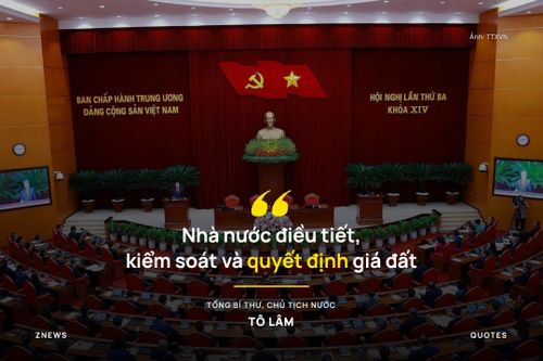  Trung ương thống nhất ban hành Kết luận về sơ kết Nghị quyết số 18 và các quan điểm, định hướng sửa đổi Luật Đất đai, các luật có liên quan; khẳng định đất đai thuộc sở hữu toàn dân do Nhà nước đại diện chủ sở hữu và thống nhất quản lý, là tài nguyên đặc biệt, không gian sinh tồn và phát triển của quốc gia. Nhà nước không xem xét lại quyền sử dụng đất hợp pháp theo chính sách, pháp luật đất đai qua các thời kỳ. Việc sửa luật phải đồng bộ, đúng, trúng, kịp thời; khơi thông nguồn lực nhưng không tư nhân hóa đất đai; hài hòa lợi ích của Nhà nước, người dân và doanh nghiệp. Nhà nước điều tiết, kiểm soát và quyết định giá đất; bảo đảm cải thiện chỗ ở, điều kiện sống và sinh kế của người có đất thu hồi. 