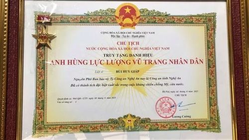 Tháng 8/2025, Đảng, Nhà nước truy tặng danh hiệu Anh hùng Lực lượng vũ trang nhân dân đối với liệt sĩ Bùi Huy Giáp, đã có thành tích đặc biệt xuất sắc trong cuộc kháng chiến chống Mỹ, cứu nước.