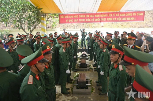 Xã Bát Xát, tỉnh Lào Cai tổ chức Lễ viếng, truy điệu và an táng hài cốt liệt sĩ, tháng 6-2026. Ảnh minh họa: qdnd.vn