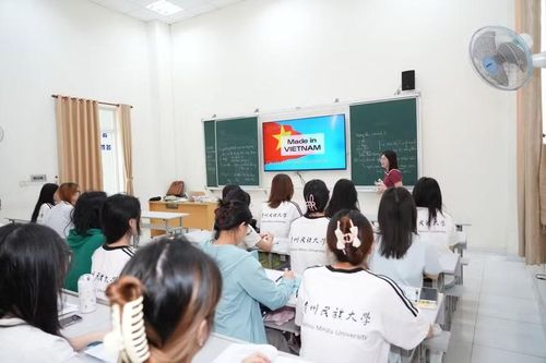 Giờ học của sinh viên quốc tế tại Trường Đại học Sư phạm - Đại học Đà Nẵng. Ảnh: NTCC