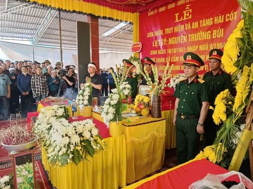 Sự trở về của liệt sĩ Nguyễn Trường Bùi đã khép lại hành trình gần 60 năm tìm kiếm, khắc khoải của người thân.