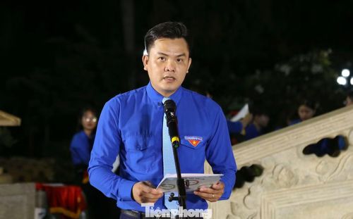 Anh Phạm Hồng Hiệp - Bí thư Tỉnh Đoàn Gia Lai phát biểu. Ảnh: Trương Định