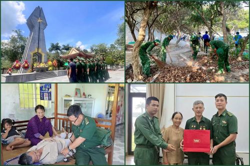 Nhiều hoạt động tri ân thiết thực đã được cán bộ, ĐVTN Bộ đội Biên phòng tổ chức tại nhiều địa phương.