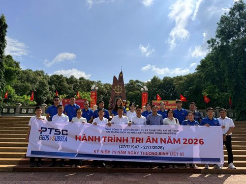 Đoàn thăm Khu di tích Đường Hồ Chí Minh trên biển - Bến Lộc An (Xã Hồ Tràm, TP Hồ Chí Minh).