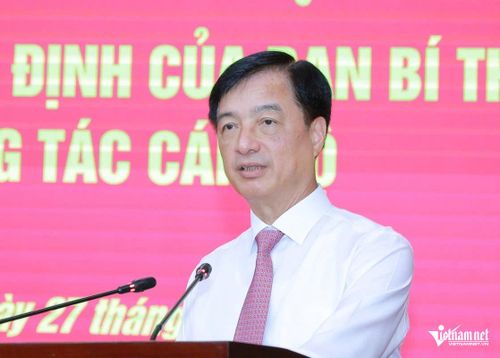 Trưởng Ban Tổ chức Trung ương Nguyễn Duy Ngọc phát biểu tại hội nghị. Ảnh: Lê Dương