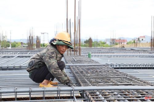 Khối lượng thi công dự án Bảo tàng Hà Tĩnh đến nay đạt khoảng 22%.