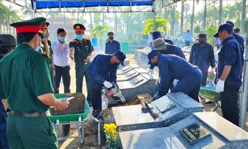 Tỉnh Cà Mau đặt mục tiêu đến cuối năm 2026 sẽ hoàn thành việc lấy mẫu đối với 3.382 hài cốt liệt sĩ tại 11 nghĩa trang liệt sĩ trên địa bàn.