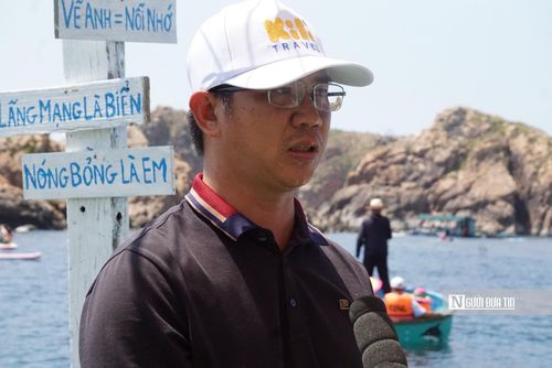 Ông Nguyễn Ngọc Nam, Tổ trưởng tổ cộng đồng bảo vệ nguồn lợi thủy sản Nhơn Hải