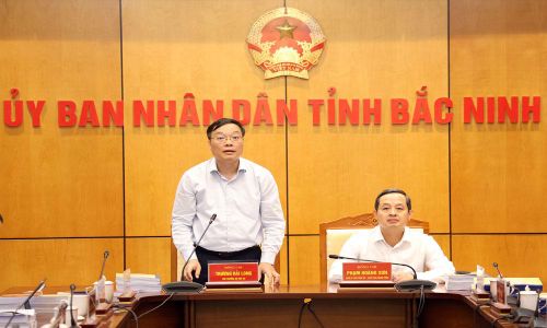  Thứ trưởng Bộ Nội vụ Trương Hải Long kết luận buổi làm việc. 