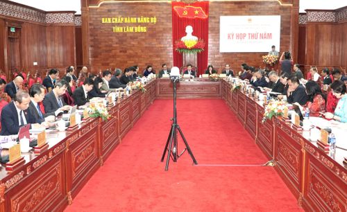 Quang cảnh Kỳ họp thứ năm, HĐND tỉnh Lâm Đồng khóa XI, nhiệm kỳ 2026 - 2031