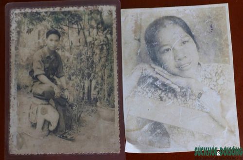 Bức ảnh liệt sĩ Nguyễn Văn Đinh và bà Nguyễn Thị Ngọ thời còn trẻ, một trong những kỷ vật được bà gìn giữ suốt hơn 50 năm.
