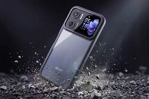 Bạn hiếm khi thấy một chiếc điện thoại có màn hình ở mặt lưng, và thường chỉ xuất hiện trên các mẫu flagship đắt tiền. Acer Sospiro A15 mang tính năng này xuống phân khúc giá rẻ.
