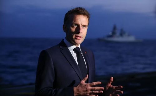 Tổng thống Pháp Emmanuel Macron. Ảnh: AP.