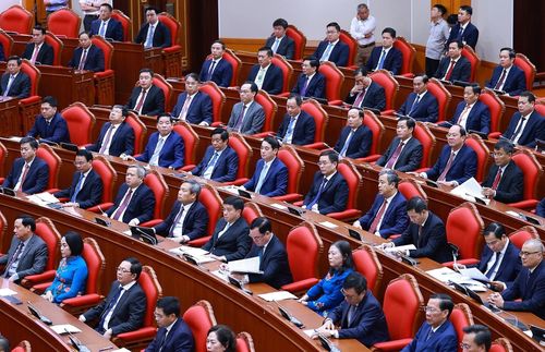 Các đại biểu dự Hội nghị lần thứ 3, Ban Chấp hành Trung ương khóa 14. Ảnh: TTXVN