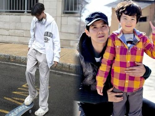 Hiện tại, con trai Ryu Jin đã là cậu bé cao lớn.