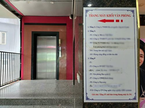 Chủ đầu tư đã xây dựng thêm một thang máy tại vị trí trục 5-6.