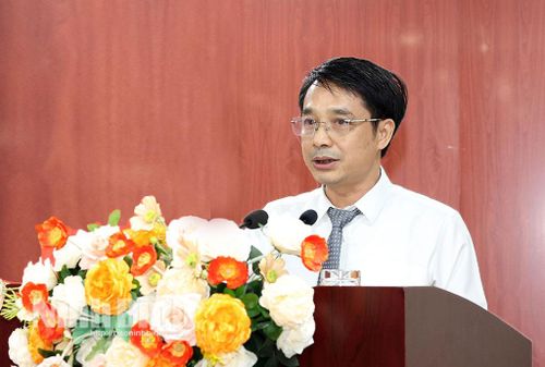 Đồng chí Hoàng Văn Kiên, Tỉnh ủy viên, Giám đốc Sở Tài chính phát biểu nhận nhiệm vụ.