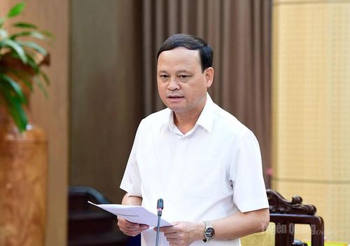 Đồng chí Nguyễn Mạnh Tuấn, Ủy viên Ban Thường vụ Tỉnh ủy, Phó Chủ tịch Thường trực UBND tỉnh phát biểu tại phiên họp.