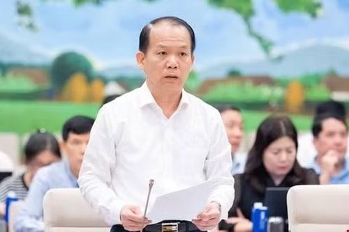 Bộ trưởng Bộ Tư pháp Hoàng Thanh Tùng trình bày Tờ trình về dự án Luật Phát triển đô thị.