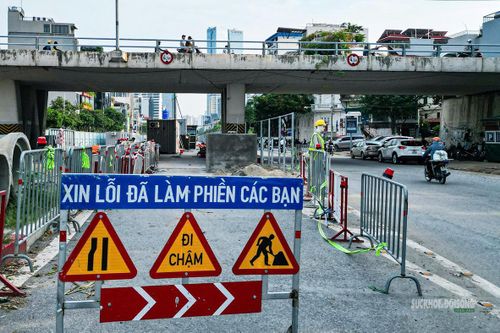 Biển cảnh báo. Ảnh: T.Anh