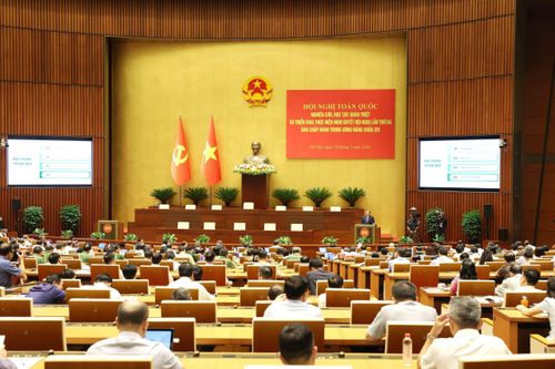 Quang cảnh Hội nghị toàn quốc quán triệt, triển khai thực hiện Nghị quyết Trung ương III, khóa XIV, sáng 29/7/2026. Ảnh: TTXVN