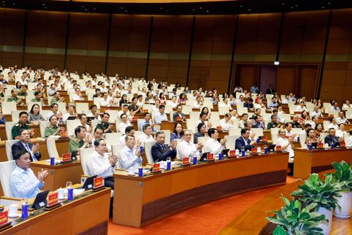 Tổng Bí thư, Chủ tịch nước Tô Lâm và đại biểu dự hội nghị tại điểm cầu trung tâm - Hội trường Diên Hồng, Nhà Quốc hội (Hà Nội). Ảnh: Thống Nhất – TTXVN