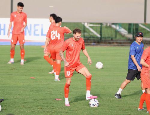 Ở buổi tập này, Nguyễn Tài Lộc cho thấy anh hoàn toàn bình phục chấn thương.