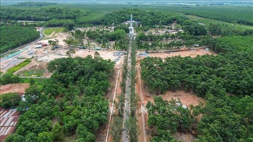 Đại công trường Nghĩa trang liệt sĩ Đồi 82 khẩn trương thi công, hướng tới mục tiêu hoàn thành vào dịp kỷ niệm 80 năm Ngày Thương binh - Liệt sĩ.