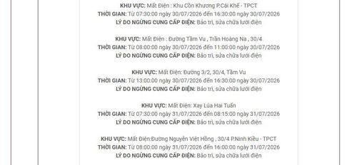 Lịch cắt điện Cần Thơ cập nhật tại Điện lực miền Nam. Ảnh: BNEWS