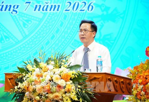 Ông Đỗ Văn Phong, Phó Chủ tịch Hội được bầu làm Chủ tịch Hội Văn học nghệ thuật tỉnh Bắc Ninh lần thứ nhất, nhiệm kỳ 2026 - 2031. Ảnh: Đồng Thúy - TTXVN 