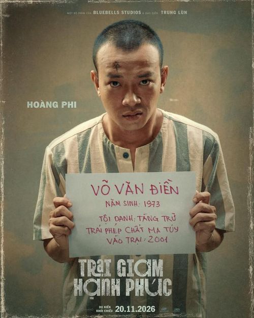 Hoàng Phi tái xuất màn ảnh rộng với vai diễn mới trong Trại Giam Hạnh Phúc. Ảnh: NSX.