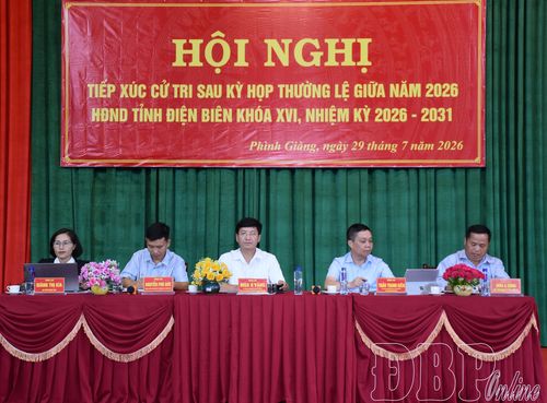 Tổ đại biểu HĐND tỉnh tiếp xúc cử tri.
