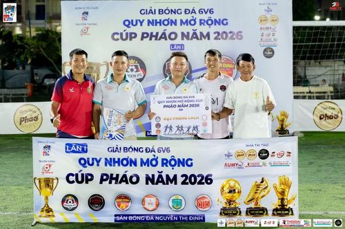  Giải bóng đá 6v6 Quy Nhơn mở rộng cúp Pháo lần thứ I có sự góp mặt của nhiều cầu thủ “phủi” chất lượng. Ảnh: H.Q 