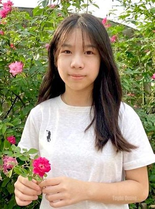 Em Bùi Phương Thảo, học sinh lớp 8C, Trường THCS Tràng Đà.