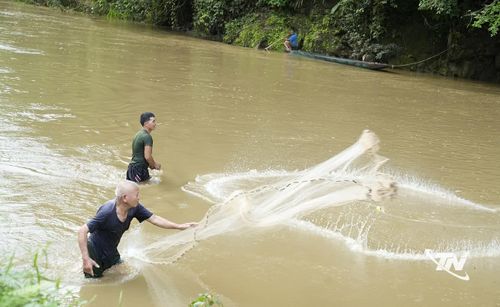 Người đánh cá là những đàn ông trong vùng có kinh nghiệm sông nước.