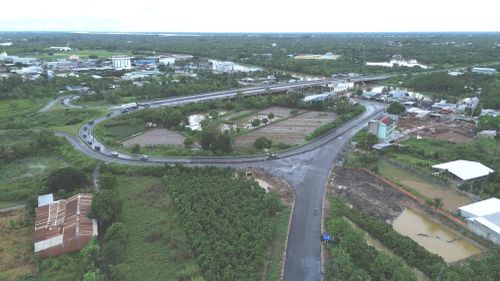 Hiện trạng nút giao An Bình kết nối tuyến tránh Cao Lãnh với QL30 (phường Mỹ Trà).