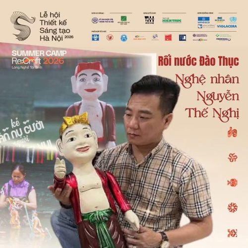 Nghệ nhân rối nước Đào Thục (Ảnh BTC)